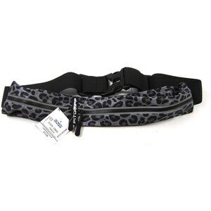 Fitgriff Running/Gym Belt Women - Secure Jogging Pouch Gray Leopard Print
